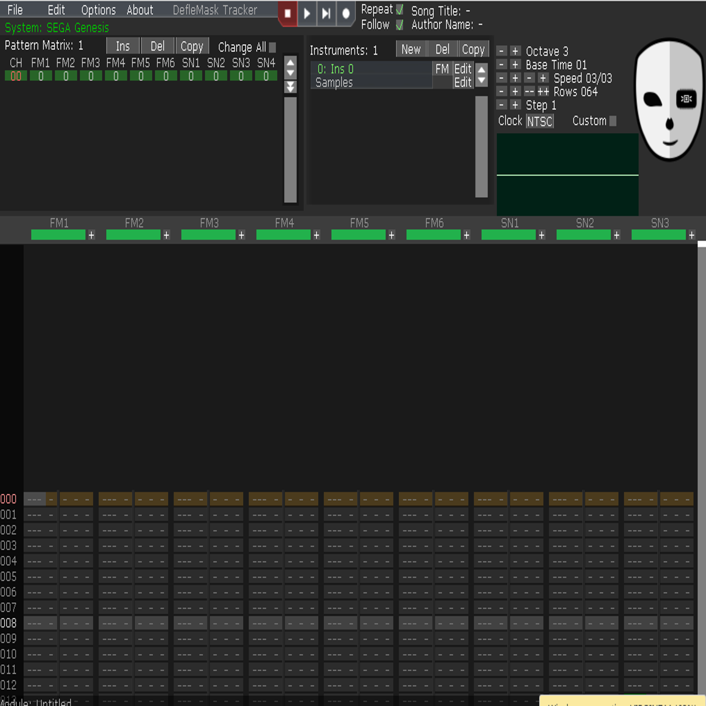 Deflemask Genesis FM Presets Vol. 1.A by Joel Dreaver